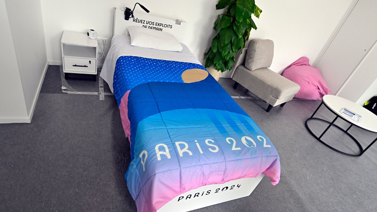 Cardboard beds for 2025 Olympic Village in Paris unveiled NBC New York