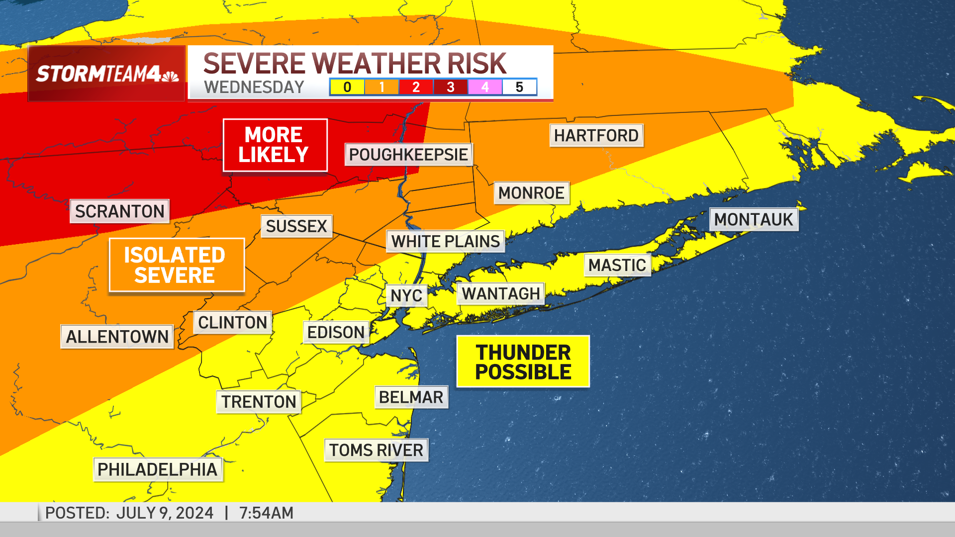 NYC forecast: Heat advisory resumes as heat wave continues – NBC New York