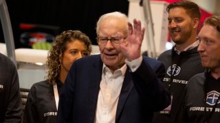 Warren Buffett walks the floor and meets with Berkshire Hathaway shareholders ahead of their annual meeting in Omaha, Nebraska on May 3rd, 2024.