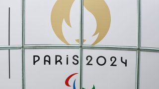Paris 2024 Paralympic Games logo, on July 22, 2024, in Paris France.