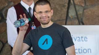 Max Levchin, co-founder of PayPal and chief executive officer of financial technology company Affirm, arrives at the Sun Valley Resort for the annual Allen & Company Sun Valley Conference, in Sun Valley, Idaho.