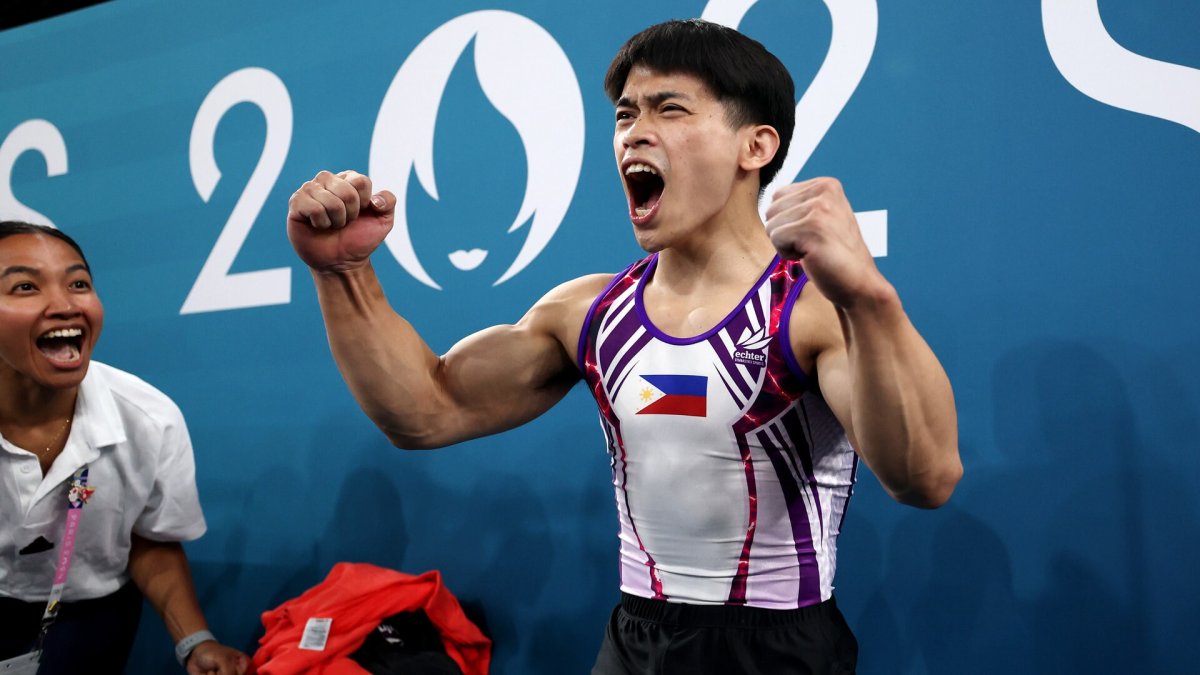 Philippines gold medal gymnast Carlos Yulo to receive house, cash, free ramen for life NBC New