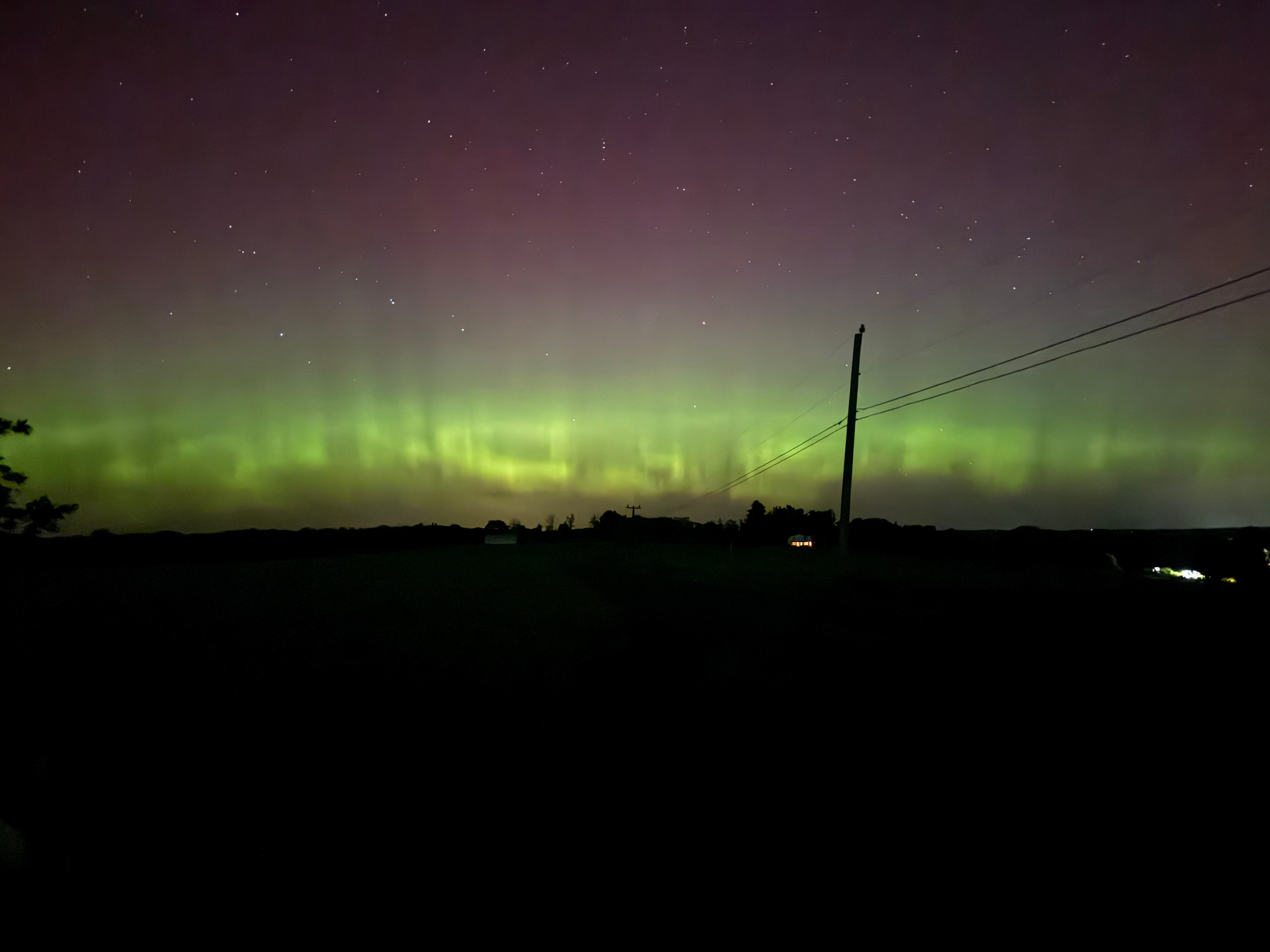 I was waiting for the meteor shower, and the AB lit up brightly over Woodbury. It was absolutely breath taking.