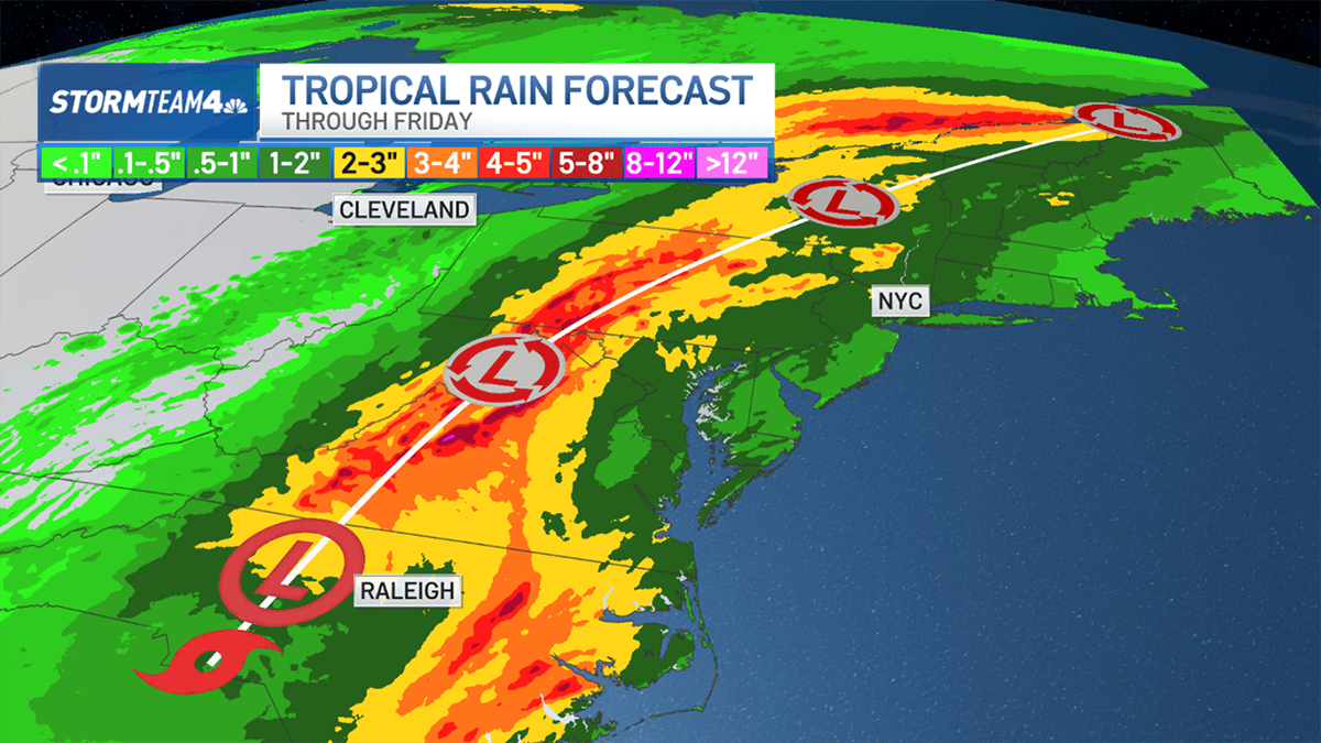 Tropical Storm Debby brings tornado threat to NJ, NYC – NBC New York