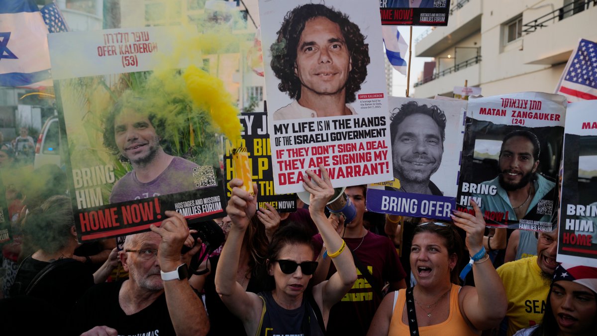 Israeli military recovers the bodies of 6 hostages in Gaza – NBC New York