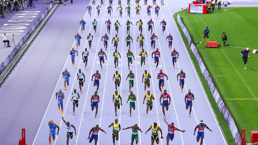 Noah Lyles photo finish Menโs 100m final separated by just .005 seconds NBC New York