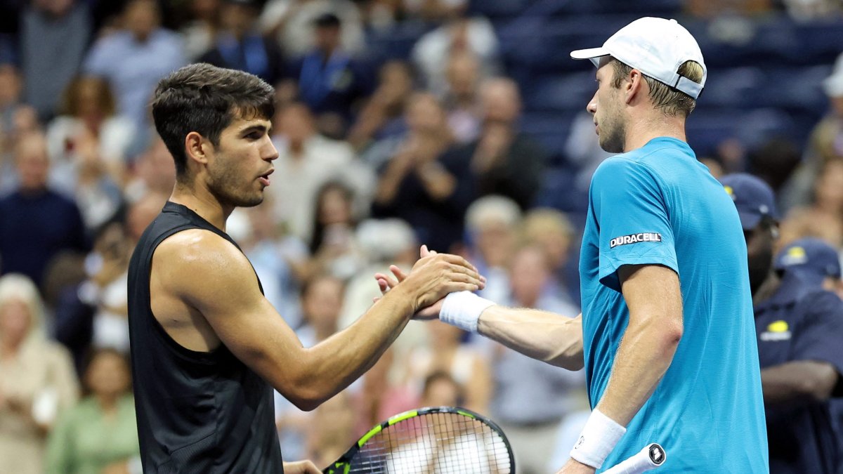 US Open: Carlos Alcaraz’s 15-match Grand Slam win streak ends in loss to Botic van de Zandschulp