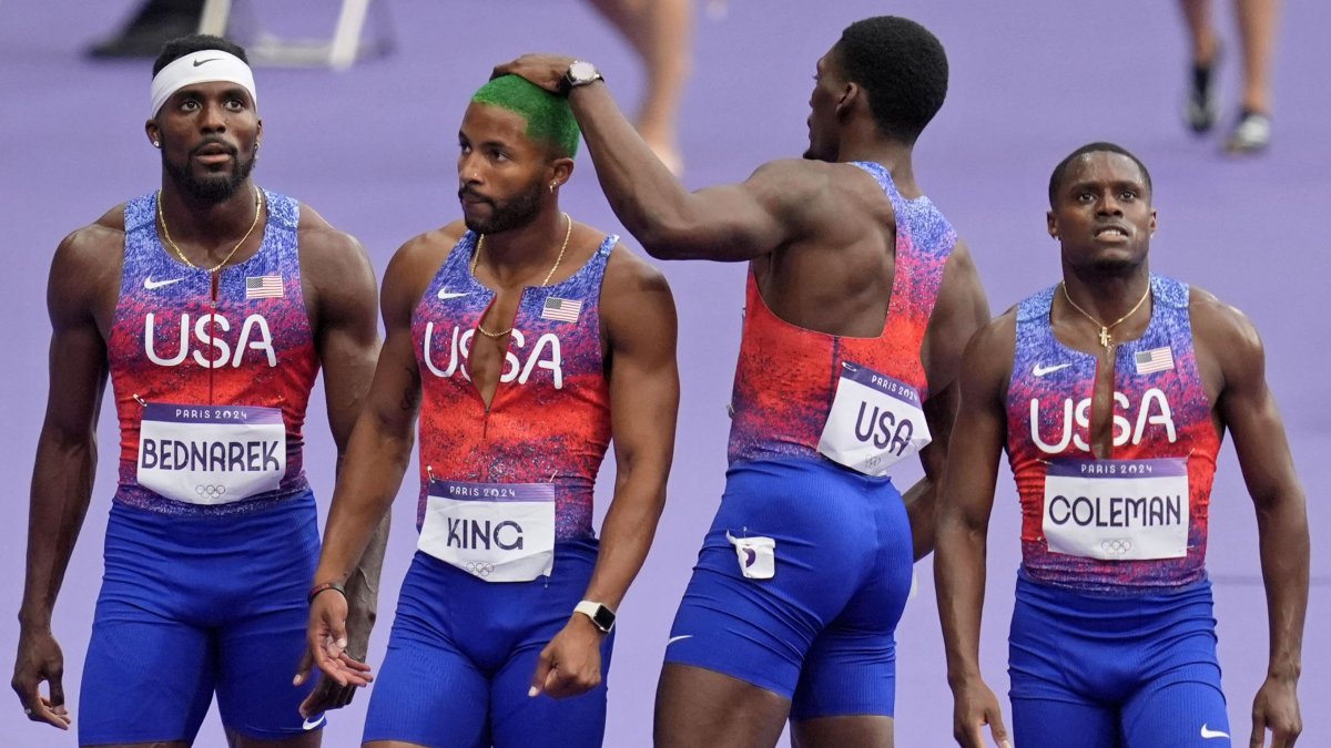 Why US men were disqualified in track and field 4x100m relay – NBC New York
