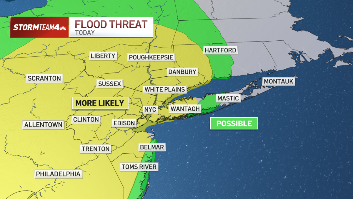 Flash flood warnings for much of NYC metro area Sunday night NBC New York
