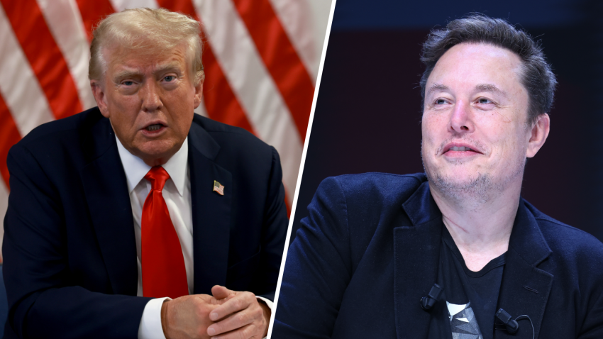 File photos: Donald Trump and Elon Musk. (Getty Images)