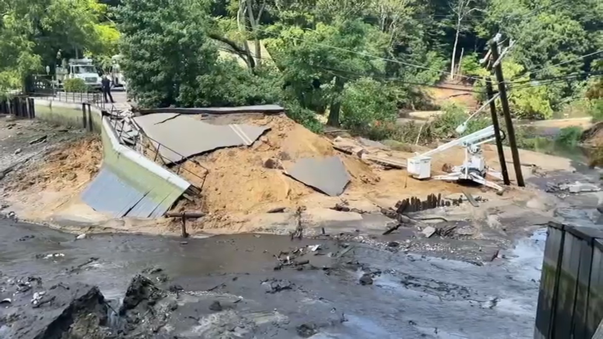 Harbor Road collapse in Stony Brook – NBC New York