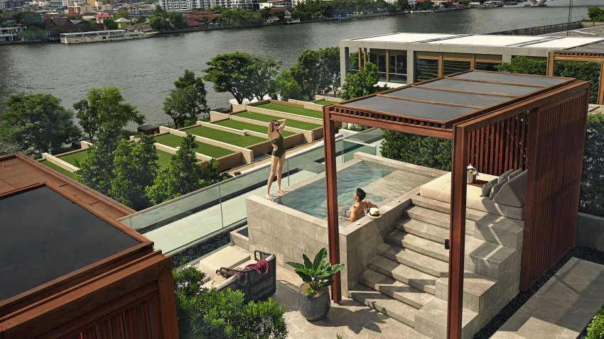 Capella Bangkok is located along the Chao Phraya River.