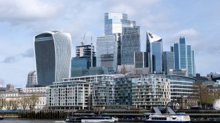 City of London skyline on 6th March 2024 in London, United Kingdom. 