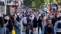 Crowds of shoppers and visitors out on Oxford Street on 28th August 2024 in London, United Kingdom. 
