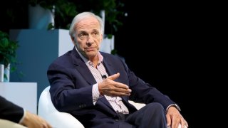 Ray Dalio, founder of Bridgewater Associates, speaks onstage during The Wall Street Journal’s 2024 The Future Of Everything Festival at Spring Studios on May 22, 2024 in New York City