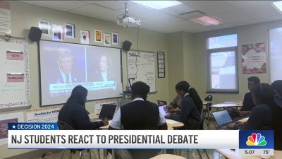 NJ students react to presidential debate between Harris and Trump