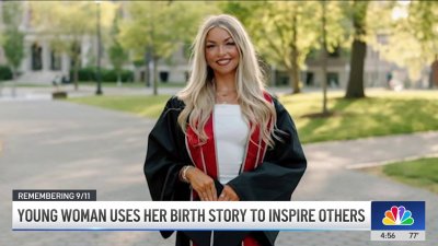 Young woman uses the story of her birth on 9/11 to inspire others