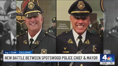 New battle between NJ town's police chief and mayor