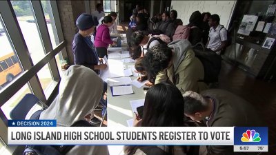 Long Island high school students register to vote on National Voter Registration Day