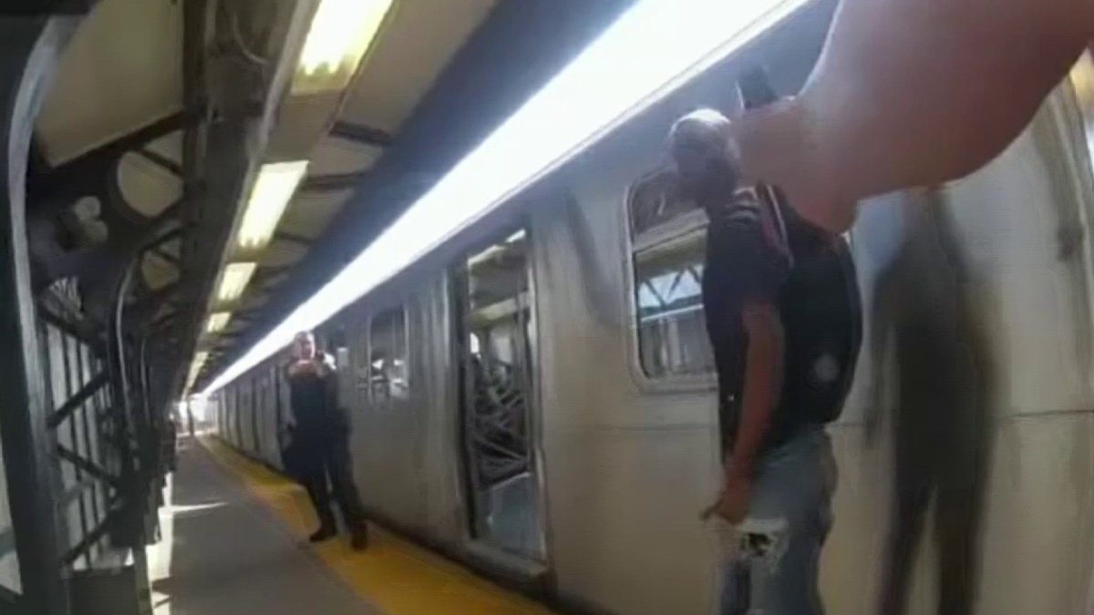 NYPD releases bodycam video from police shooting at Brooklyn subway