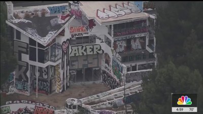 Records: Graffiti-covered mansion in Hollywood Hills declared ‘nuisance'