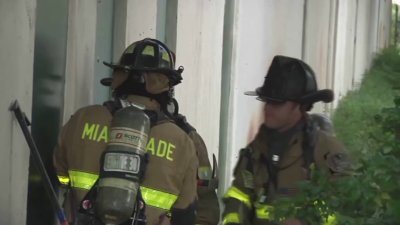 Miami-Dade firefighters battle blaze at storage facility