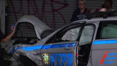 Crash involving NYPD vehicle in Brooklyn leaves 3 hospitalized