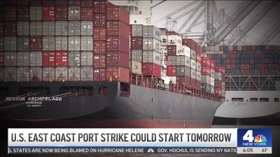 U.S. East Coast port strike could start tomorrow