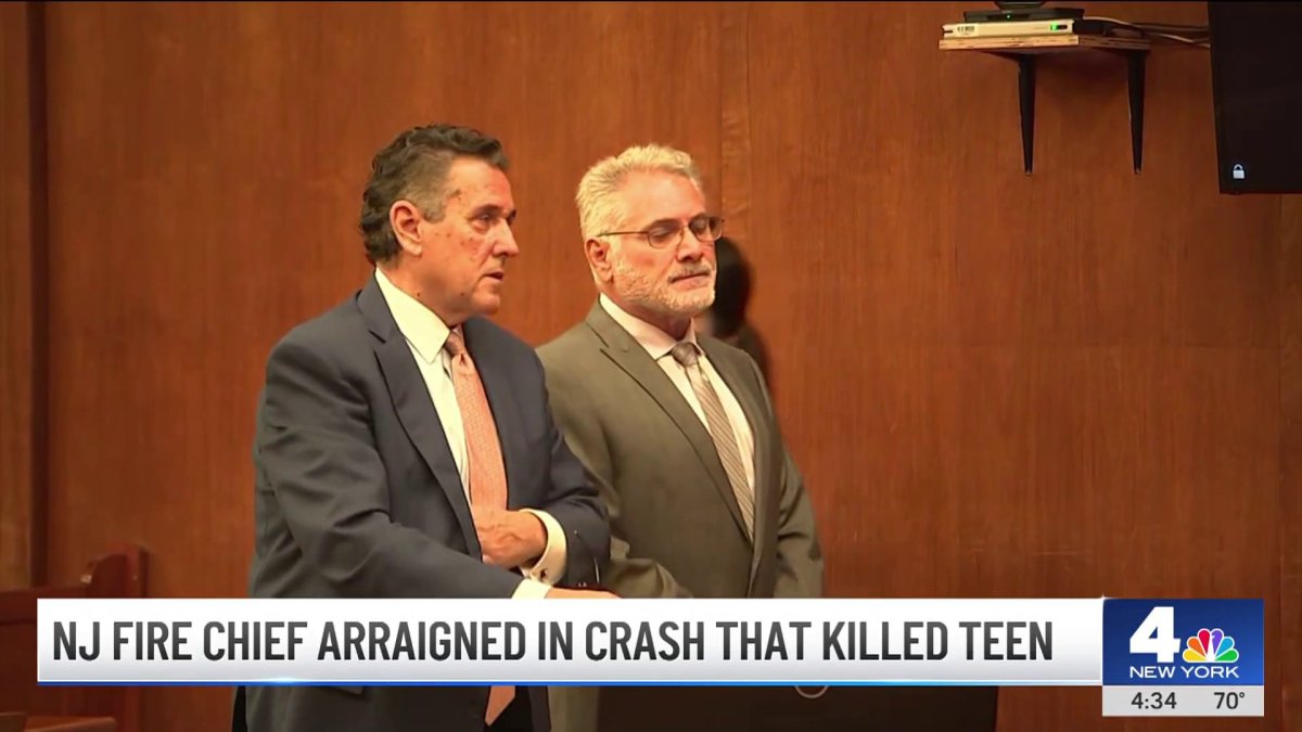 NJ fire chief arraigned in crash that killed teen – NBC New York