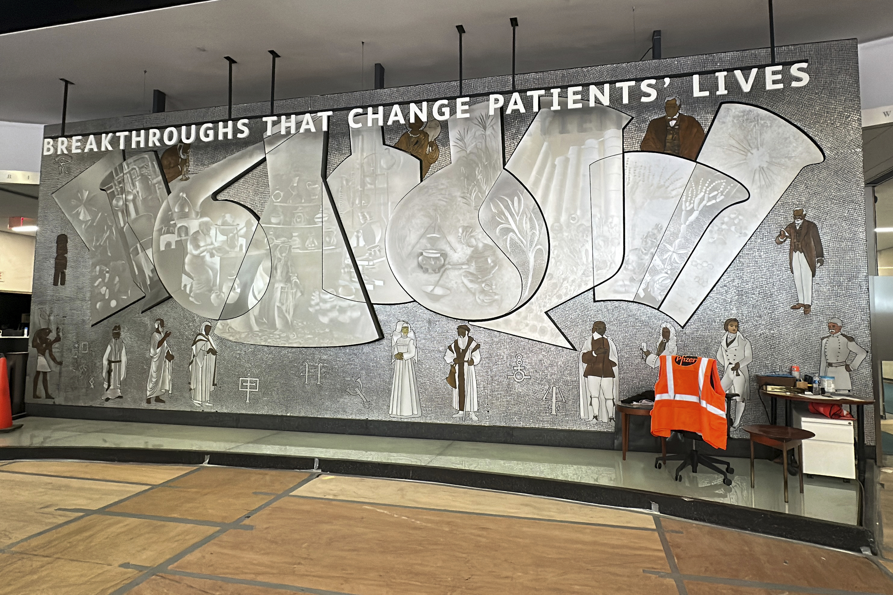 Pfizer art mural up for grabs for NYC headquarters – NBC New York