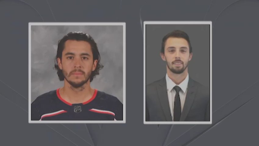 Johnny and Matthew Gaudreau shown in separate photos