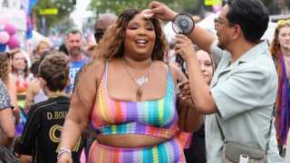 Lizzo is seen at the 2024 WeHo Pride