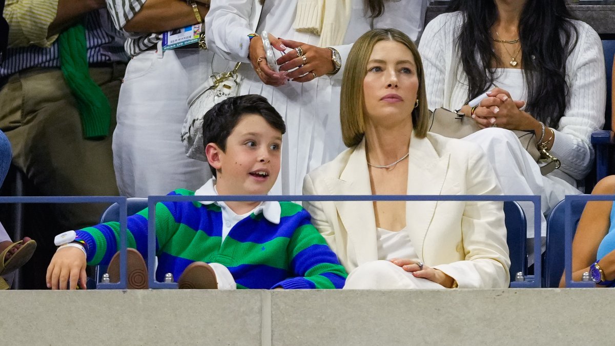 Jessica Biel and son Silas serve up sweet bonding moment at US Open