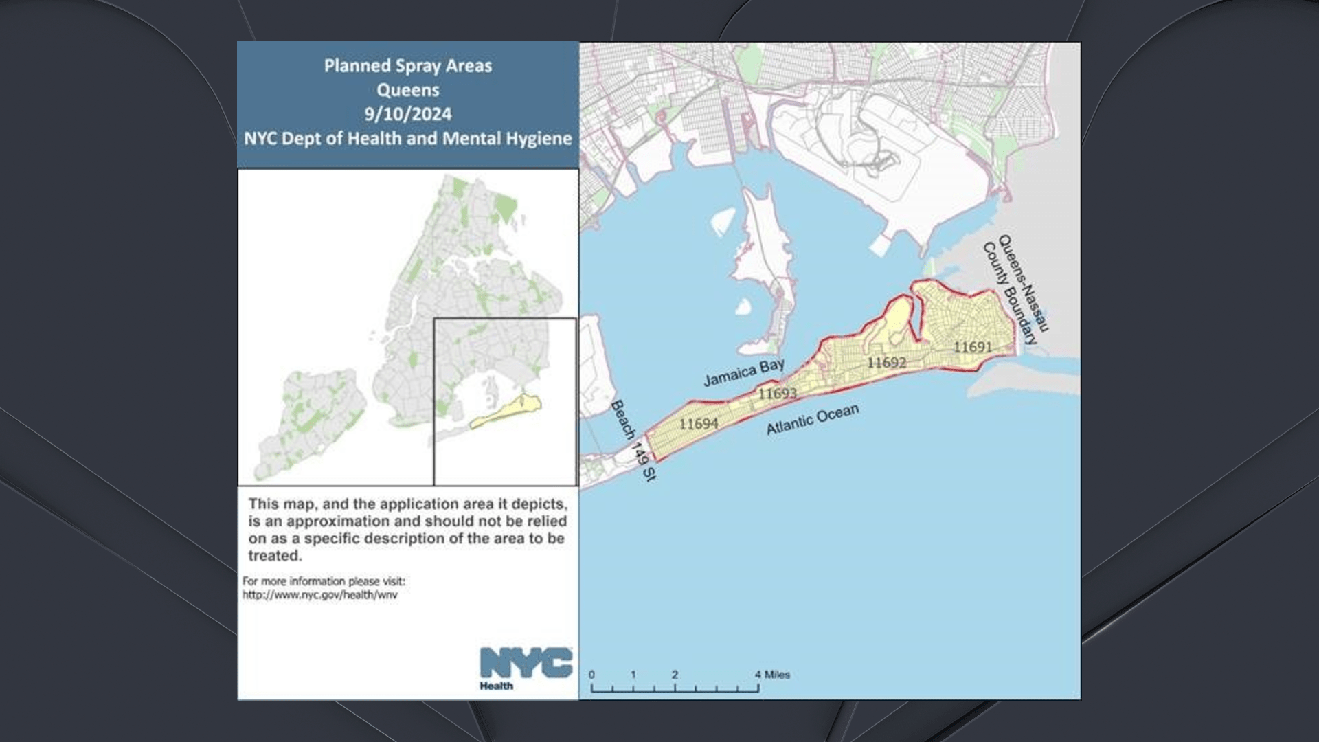 Mosquito Spraying Map Queens