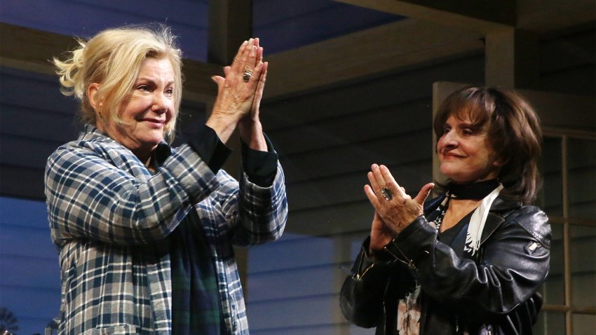 Marsha Mason and Patti Lupone in "The Roommate" on Broadway.