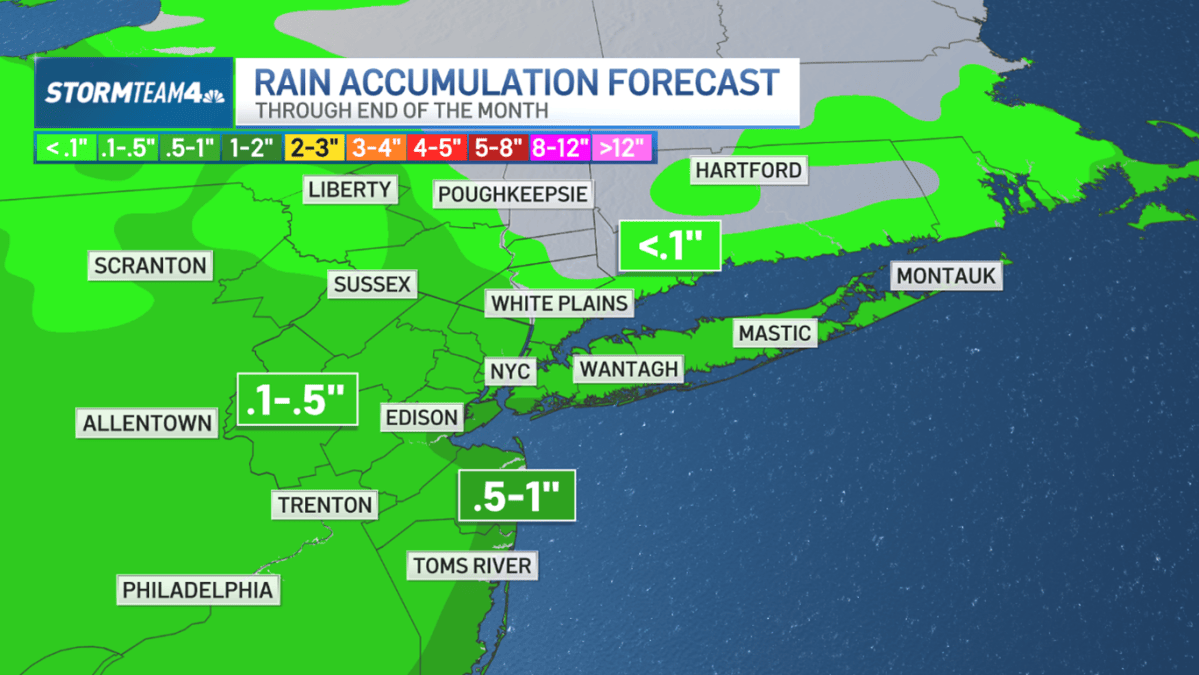 NYC forecast: wet weekend ahead, but not a total washout – NBC New York