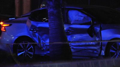 Pursuit in Miami Gardens ends in crash, gunfire and 2 arrested, including teen