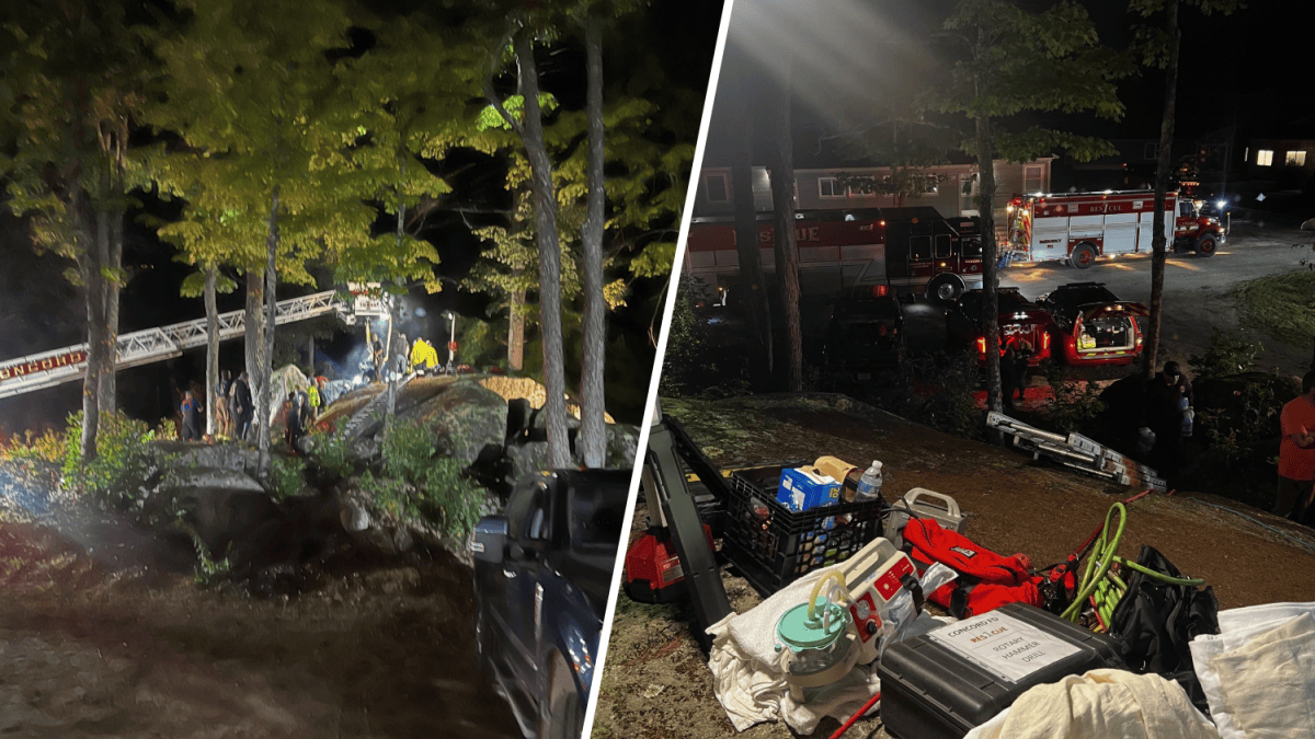 Windsor NH child trapped between boulders – NBC New York
