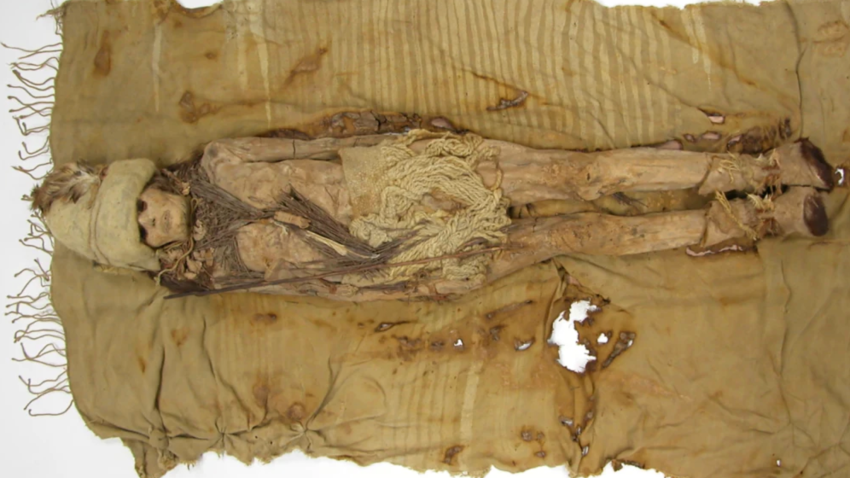 A mummy from the Xiaohe Cemetery