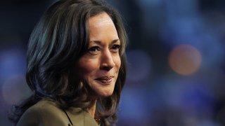 Democratic presidential nominee and U.S. Vice President Kamala Harris speaks onstage during a campaign event, in Las Vegas, Nevada, U.S., September 29, 2024. 