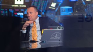 Josh Brown on the CNBC set at the New York Stock Exchange.