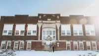 The schoolhouse first opened in 1914.