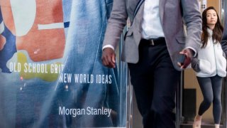 The Morgan Stanley headquarters in New York, US, on Monday, Oct. 14, 2024. 