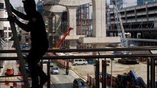 The Johor BahruSingapore Rapid Transit System (RTS) Link under construction near the JB Sentral building in Johor Bahru, Malaysia, as of Tuesday, Sept. 24, 2024. 