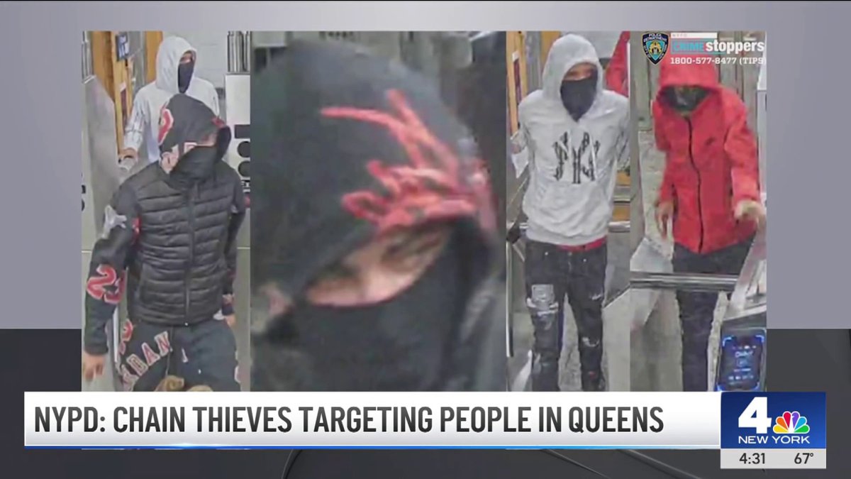 Chain thieves targeting people in Queens, NYPD says – NBC New York