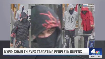 Chain thieves targeting people in Queens, NYPD says