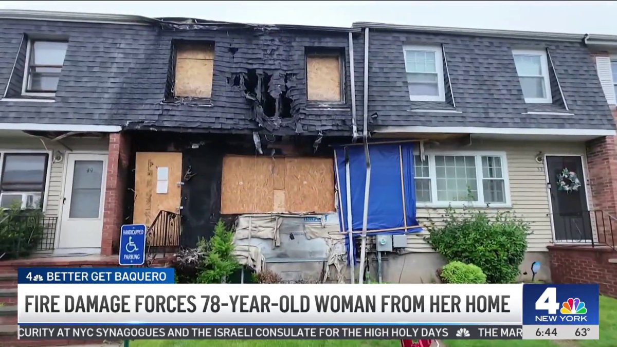 Fire damage forces 78-year-old NY woman from her home – NBC New York
