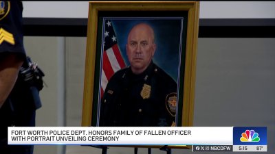 Portrait of fallen Fort Worth police officer unveiled Friday