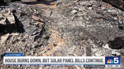 Solar panel bills continue for homeowner after house destroyed in fire