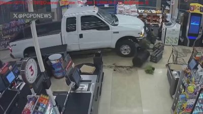 Thieves drive truck into store, leave with ATM